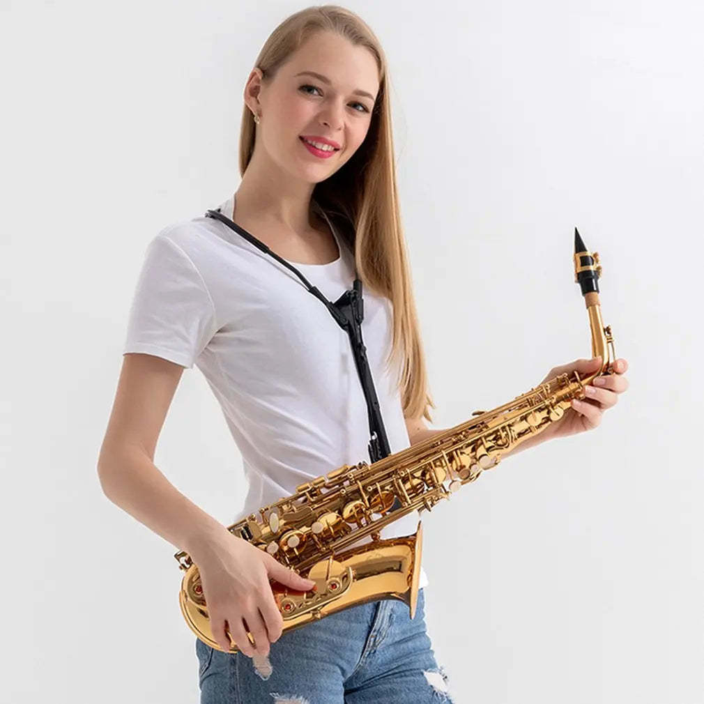 Saksofonowy pasek, pasek na ramię do saksofonu, lanyard, pasek szyi, ochrona szyi, akcesoria do instrumentów muzycznych