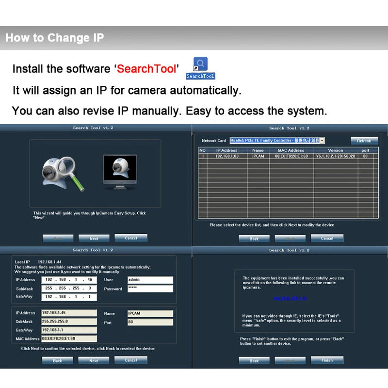 Piccola telecamera di sicurezza mini IR IP POE per esterni