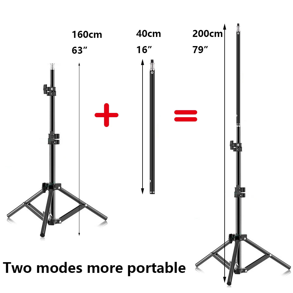 20"50cm Handheld Light Wand RGB LED Video Light Tube Light Photography Light Stick With Dimming Rechargeable Battery With Tripod