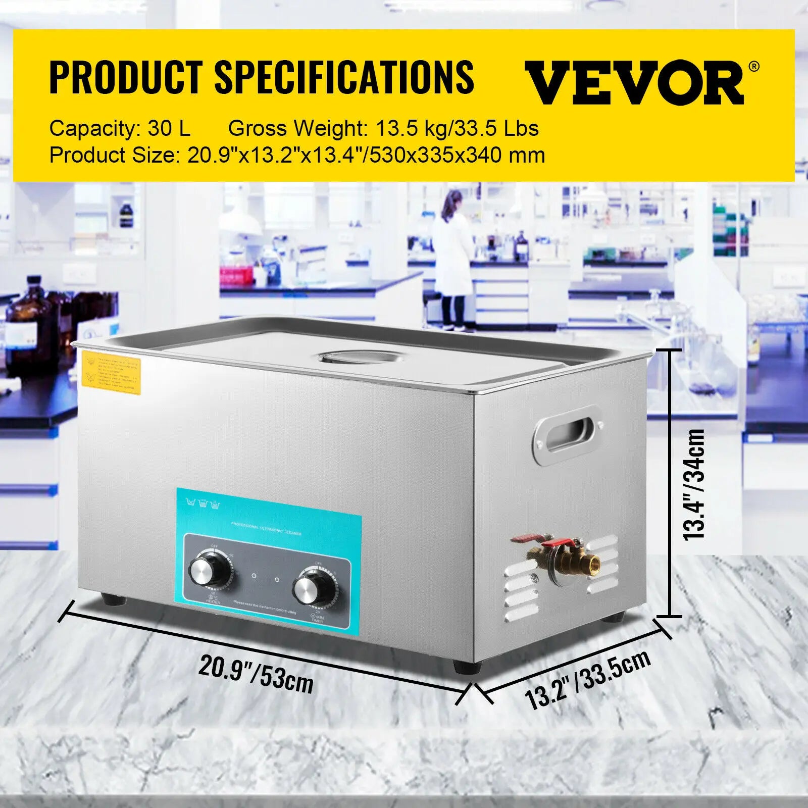 Ultrasonic Cleaner with Heating 2L–30L Deep Cleaning Machine