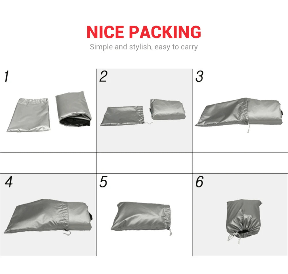 Motorcycle Cover Waterproof Moto Rain Cover Dustproof UV Protective Outdoor Indoor Motocross Scooter Motorbike Cover All Season