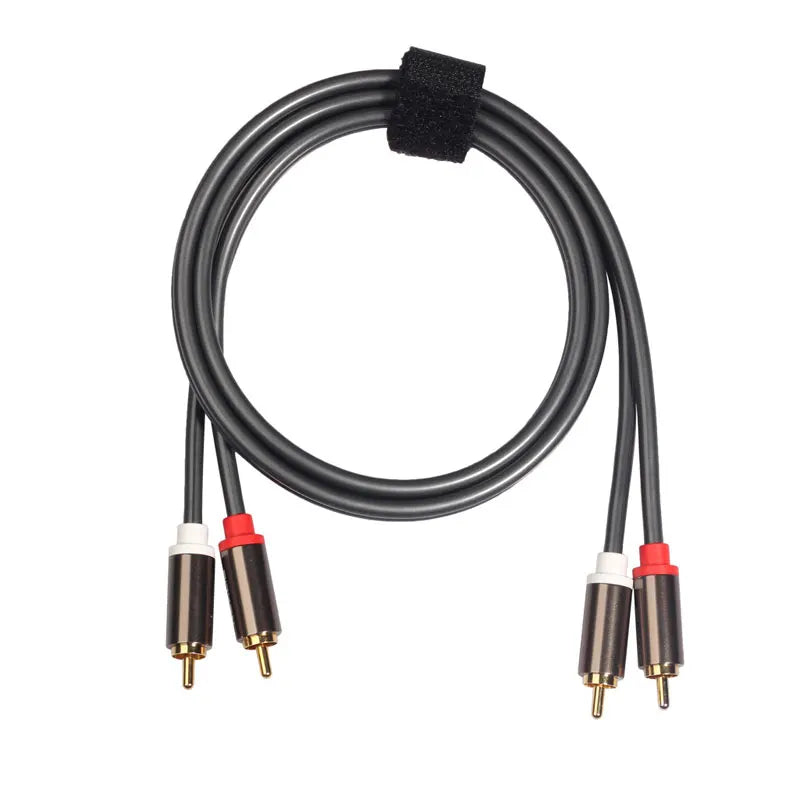 Stereo RCA Audio Cable, 2 RCA Male to 2 RCA Male