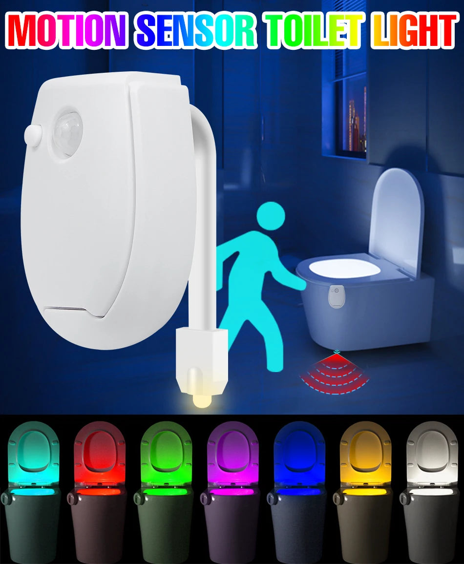 RGB LED Motion Sensor Toilet Light