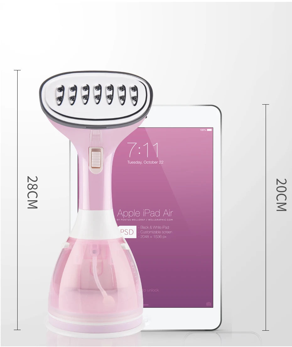 saengQ Handheld Garment Steamer 1500W Electric Household Fabric Steam Iron 280ml Portable Vertical Fast-Heat For Clothes Ironing