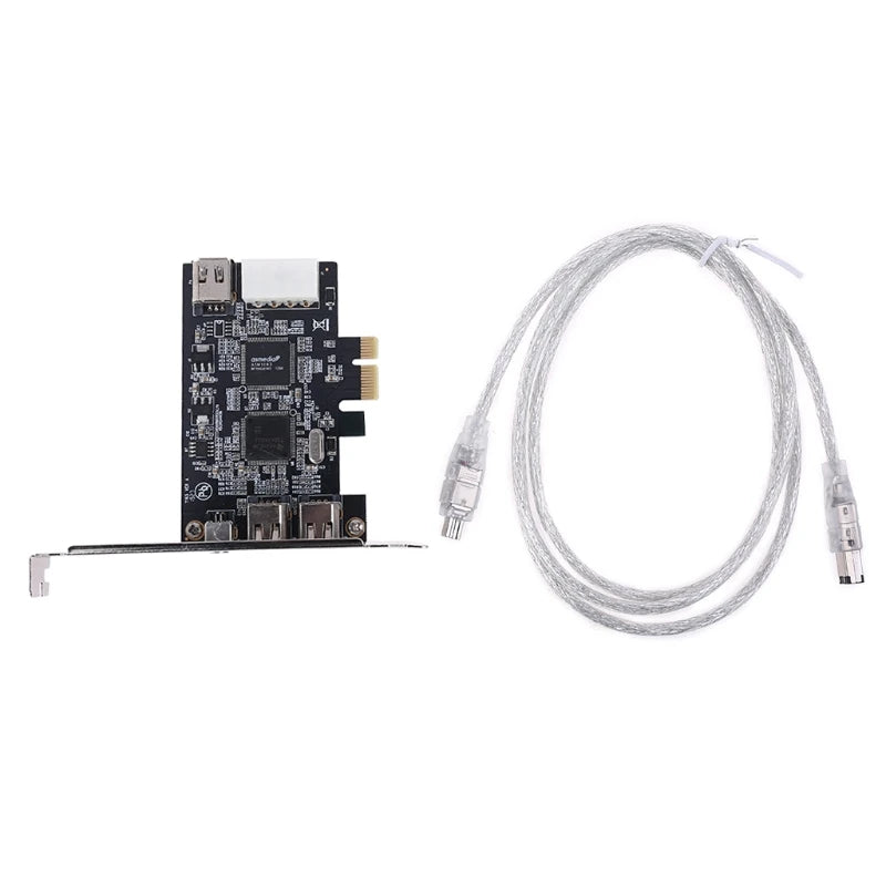 Drie-poorts PCIe FireWire uitbreidingskaart