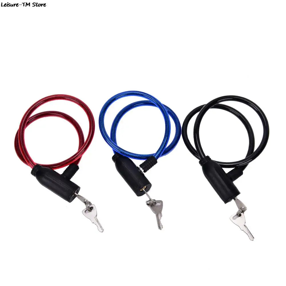Keyed Bicycle Cable Lock with Two Keys