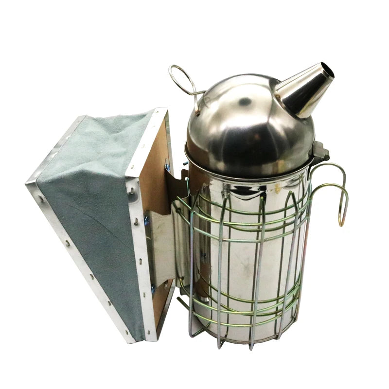 Stainless-Steel Bee Smoker with Bellows and Hanging Hook