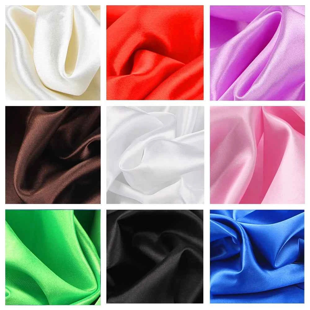 Polyester Satin Fabric - Colour and Cut Options