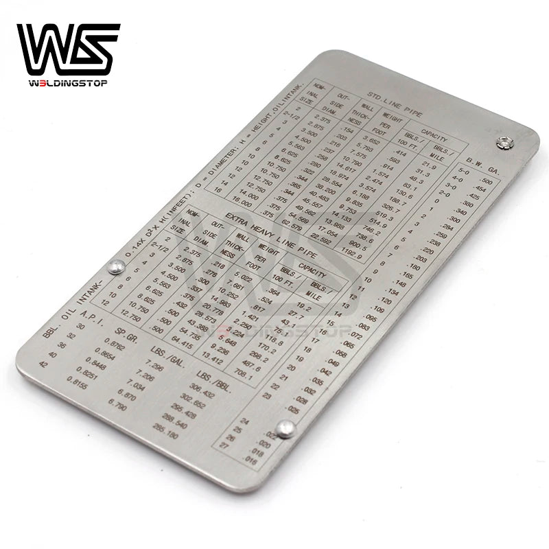 Stainless-Steel Pipe Pit and Weld Inspection Gauge