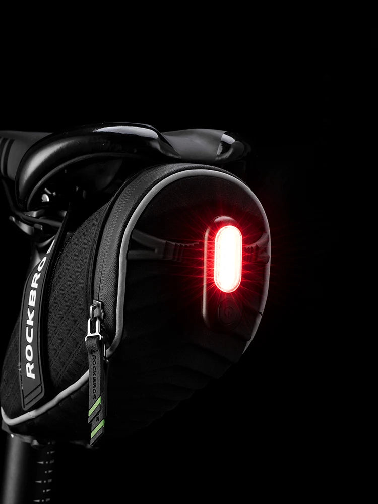 USB Rechargeable Bicycle Rear Light, 5 Modes