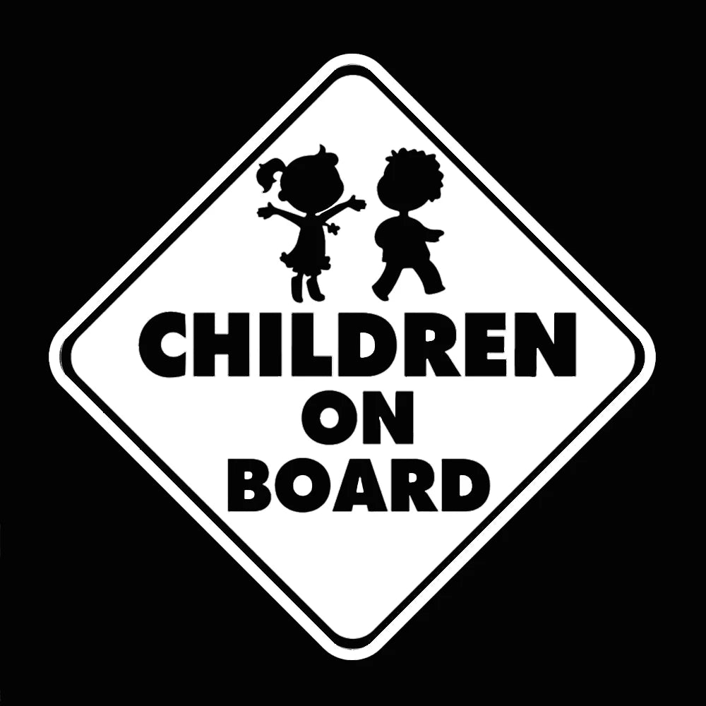 Kinder an Bord Auto-Aufkleber – Diamantendesign