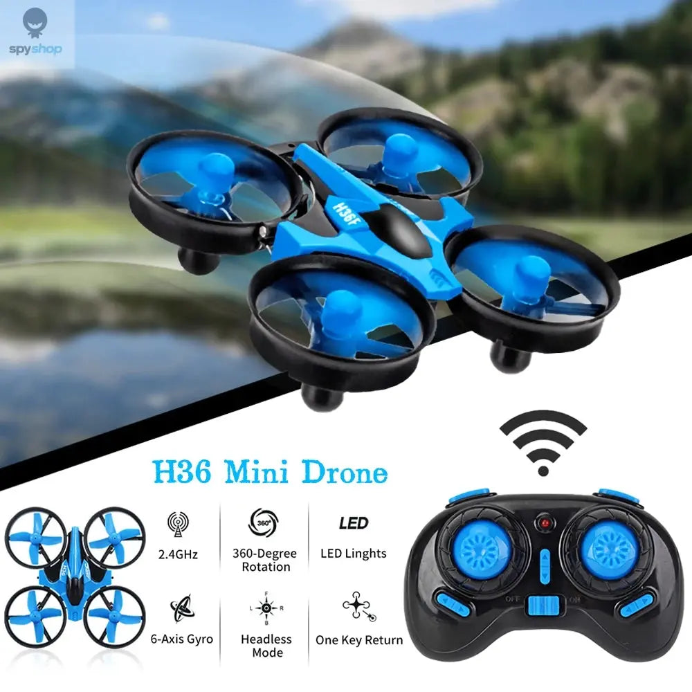 H36 Mini Drone 6-Axis Headless FPV Drones Pocket Remote Control Helicopter Plane RC Dron Quadcopter Toys Christmas Gift for Kids Spy-shop.com