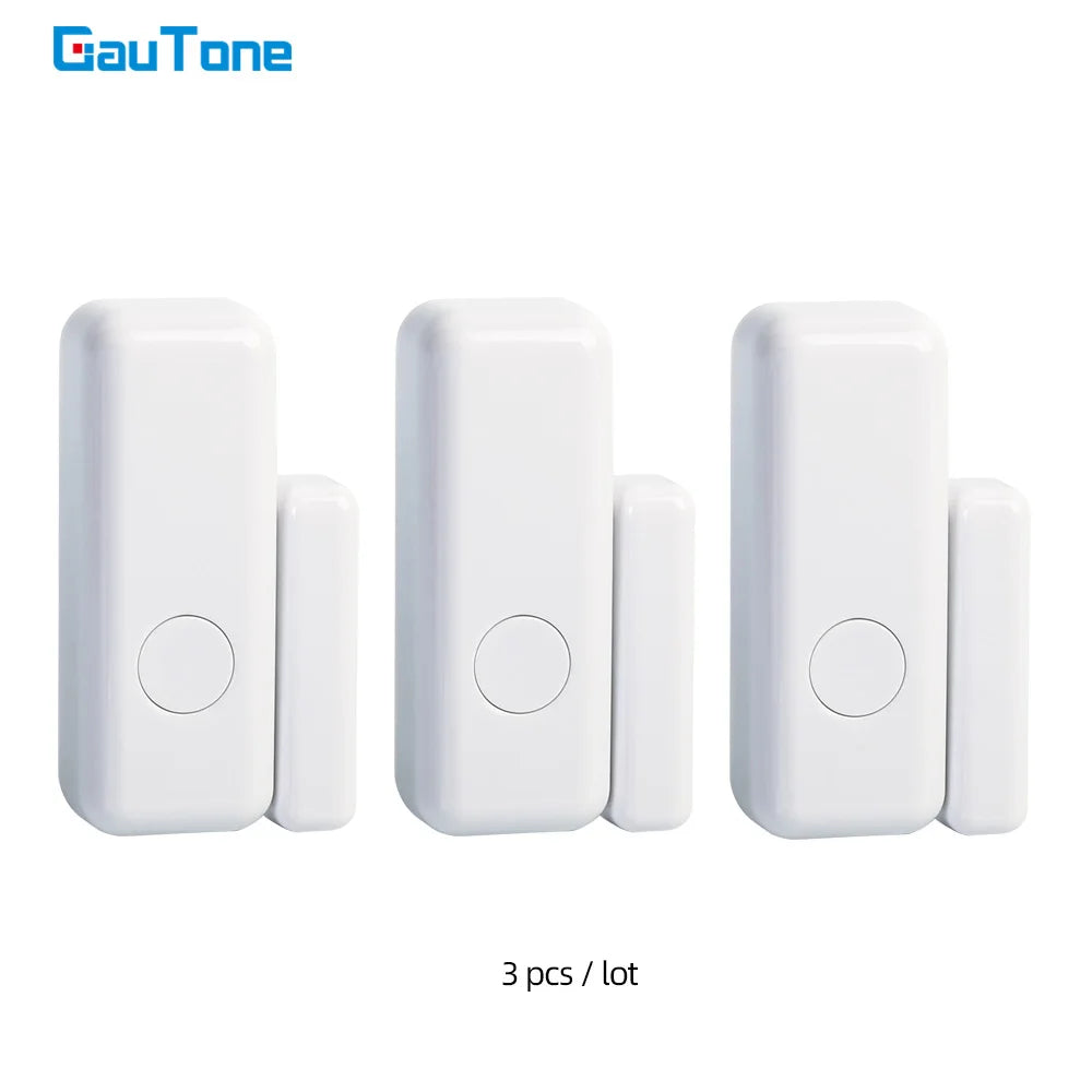 GauTone 433MHz Door Detector Wireless Home for Alarm System Alerts Window Sensor