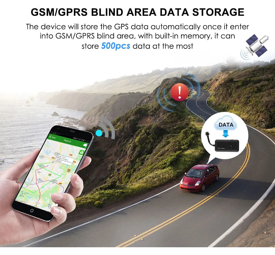 GT02D Με 4 αγωγούς, εντοπιστής GPS οχήματος μοτοσικλέτας TK110 GT02A ACC, Συναγερμός δόνησης, Oil-Cut με ρελέ, Android Apple APP