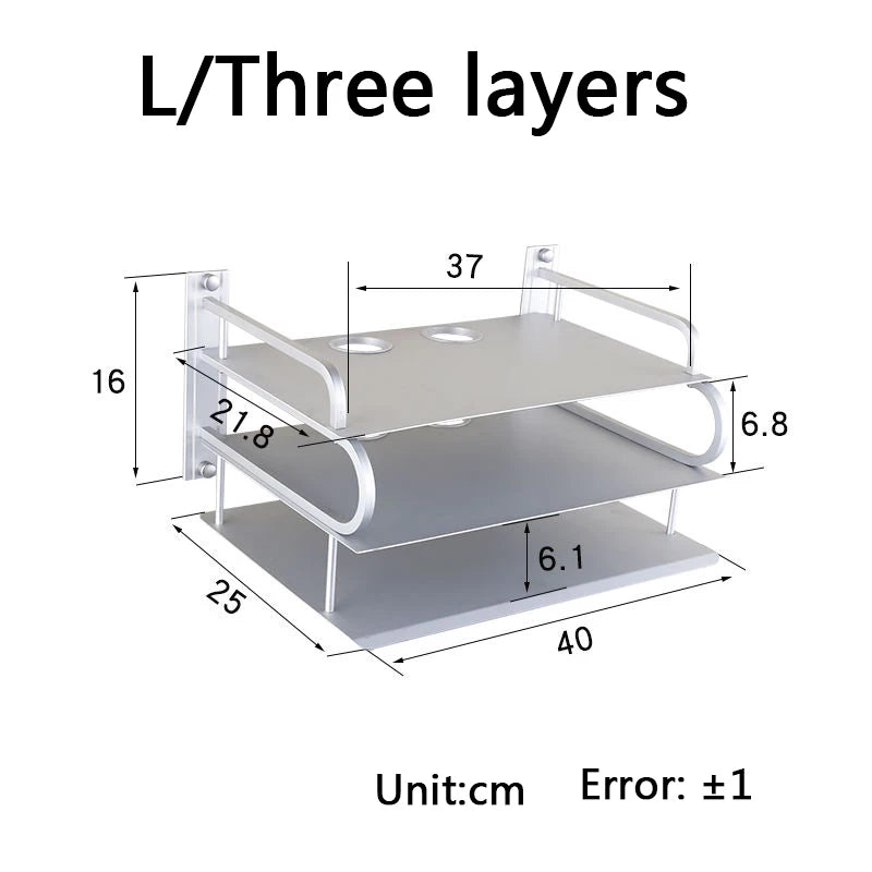 Metal Wall Shelves for Routers and TV Boxes