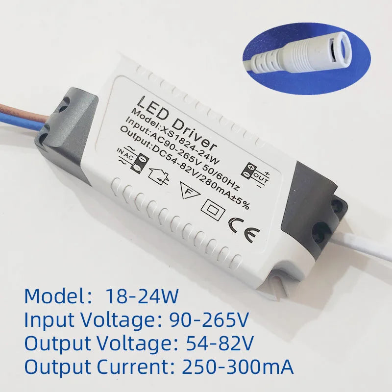 LED-driverstrømforsyning med udgangsmuligheder fra 1–50 W