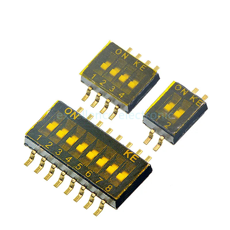 Interruptor DIP SMD de paso de 1.27 mm, de 1 a 8 posiciones