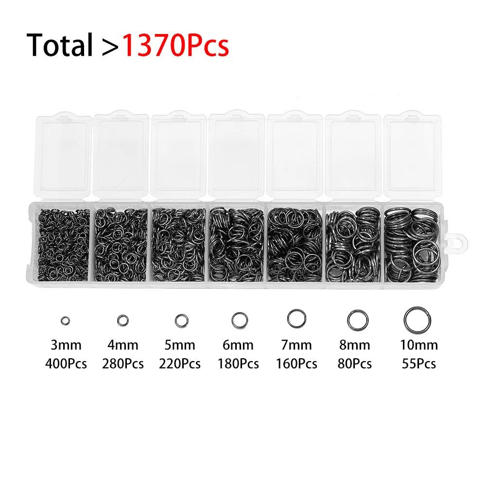 Alloy Accessories Jewelry Findings Set Repair Tools Lobster Clasp Open Jump Rings Earring Hooks for DIY Jewelry Making Supplies