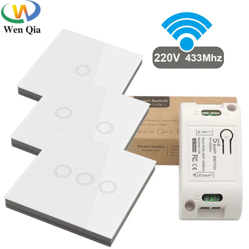 Wireless Wall Switch and Receiver - Gang Options