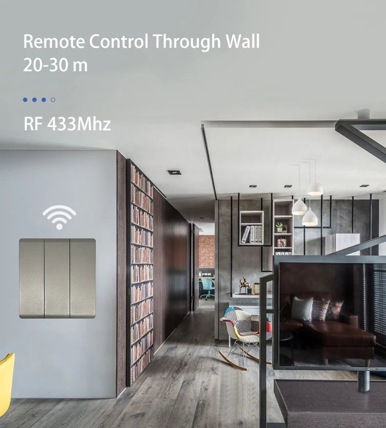 433MHz Wireless Relay and Wall Switch - Options