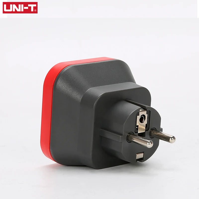 UNI-T UT07 Socket Testers Detector EU Plug Ground Neutral Fire Plug Polarity Phase Check Wiring Detection RCD Leakage Test