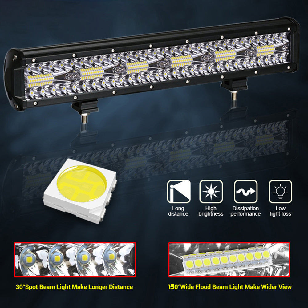 LED бар работна лампа 12V 24V с прожектор и наводнител за офроуд превозни средства