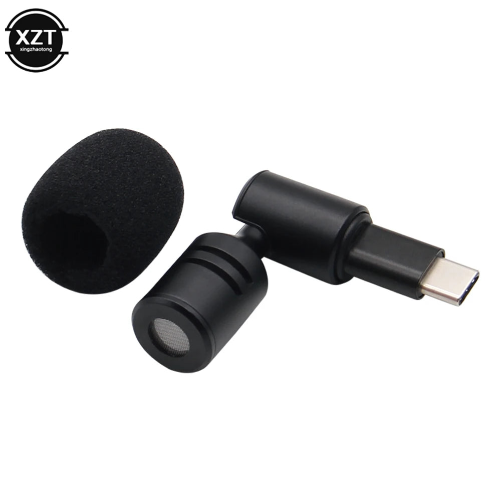 Bendable Wired Mini Microphone, USB-C or 3.5mm