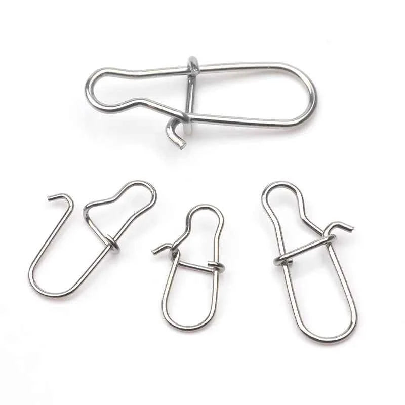 Stainless Steel Fishing Snaps — Pack of 100