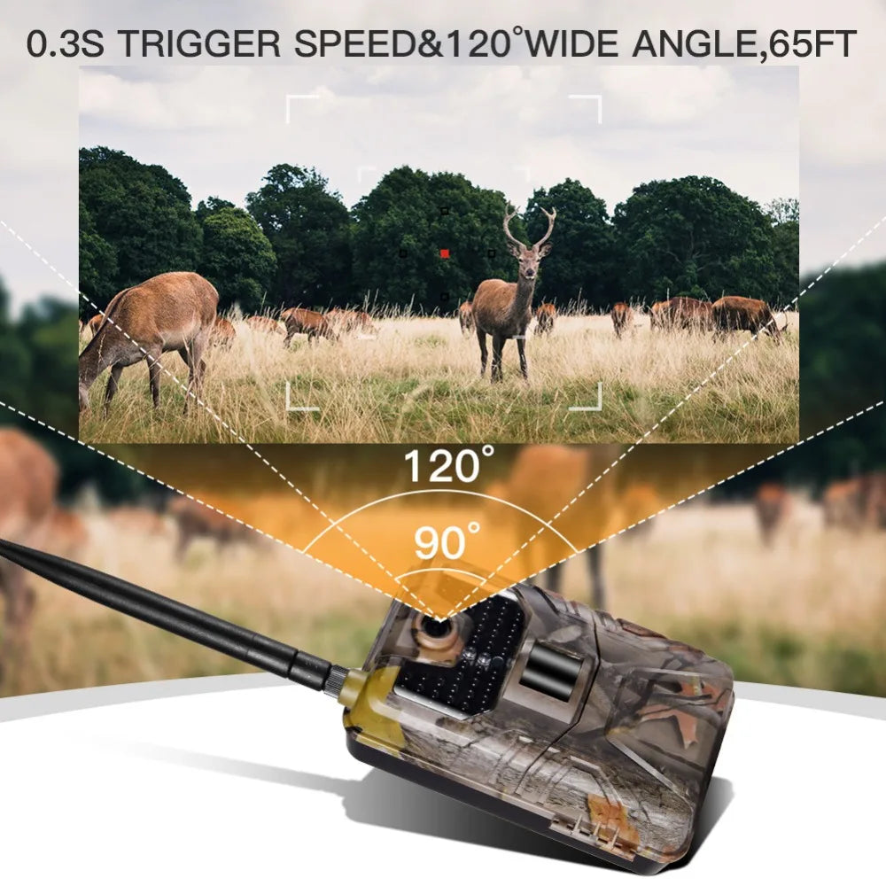 HC900PRO 4G Wireless Trail Camera with Live App and 30MP Night Vision