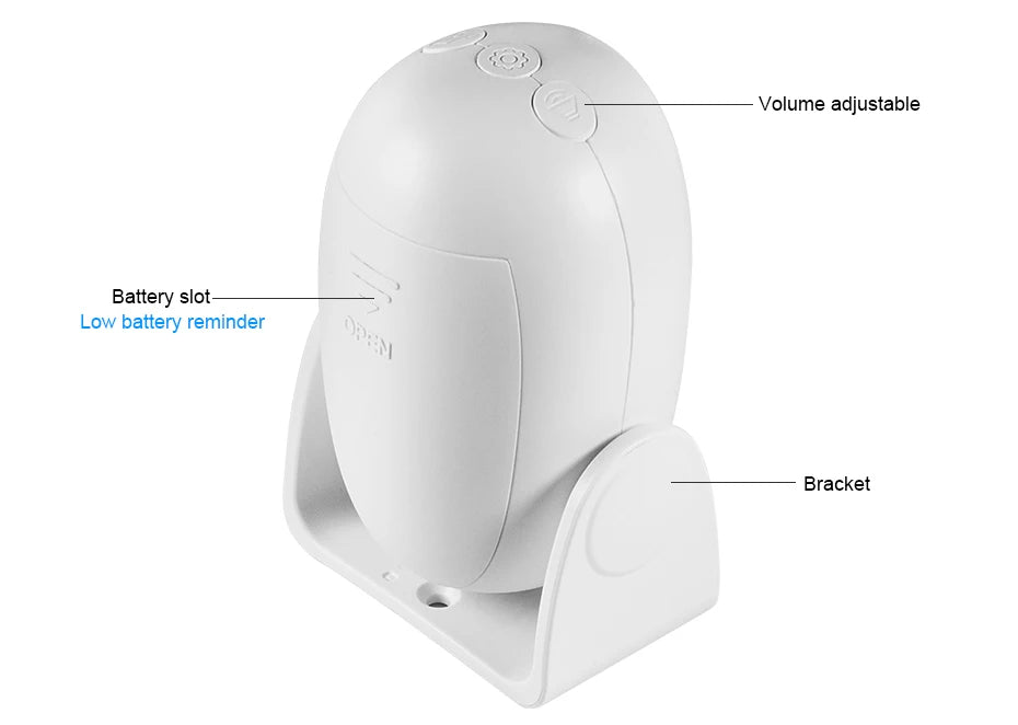 KERUI Wireless PIR Motion Sensor Alarm Welcome Chime Alarm Mode and Welcome Mode Infrared Motion Detector 11 Countries Language