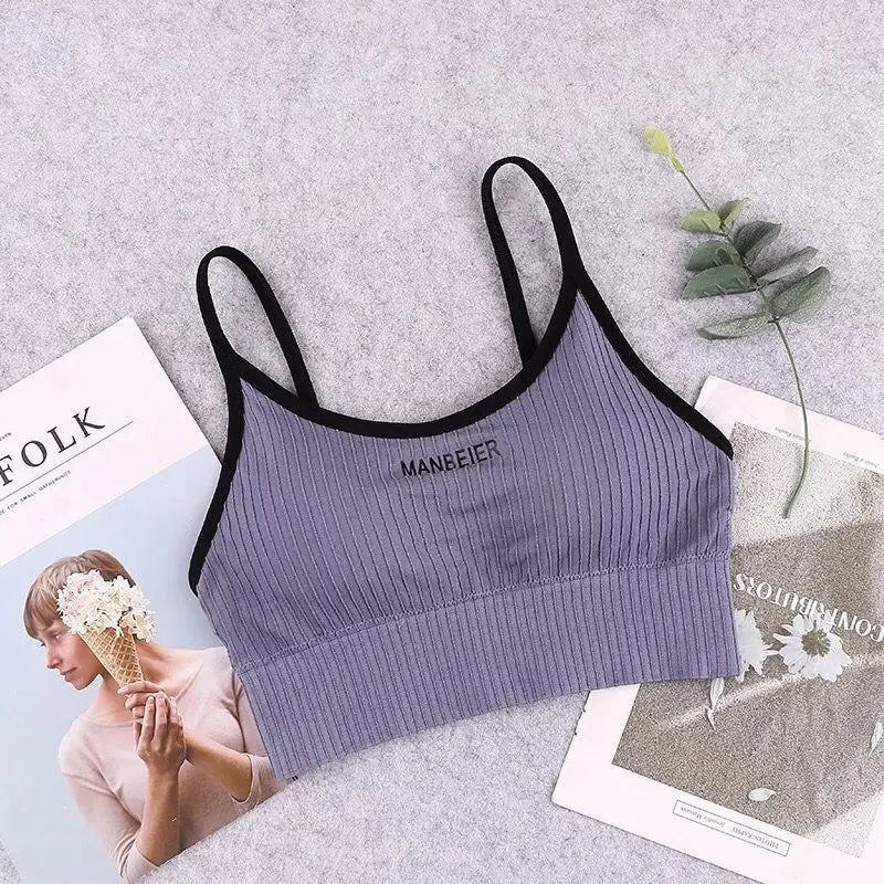 Katoenen Crop Bralette – Kleuropties