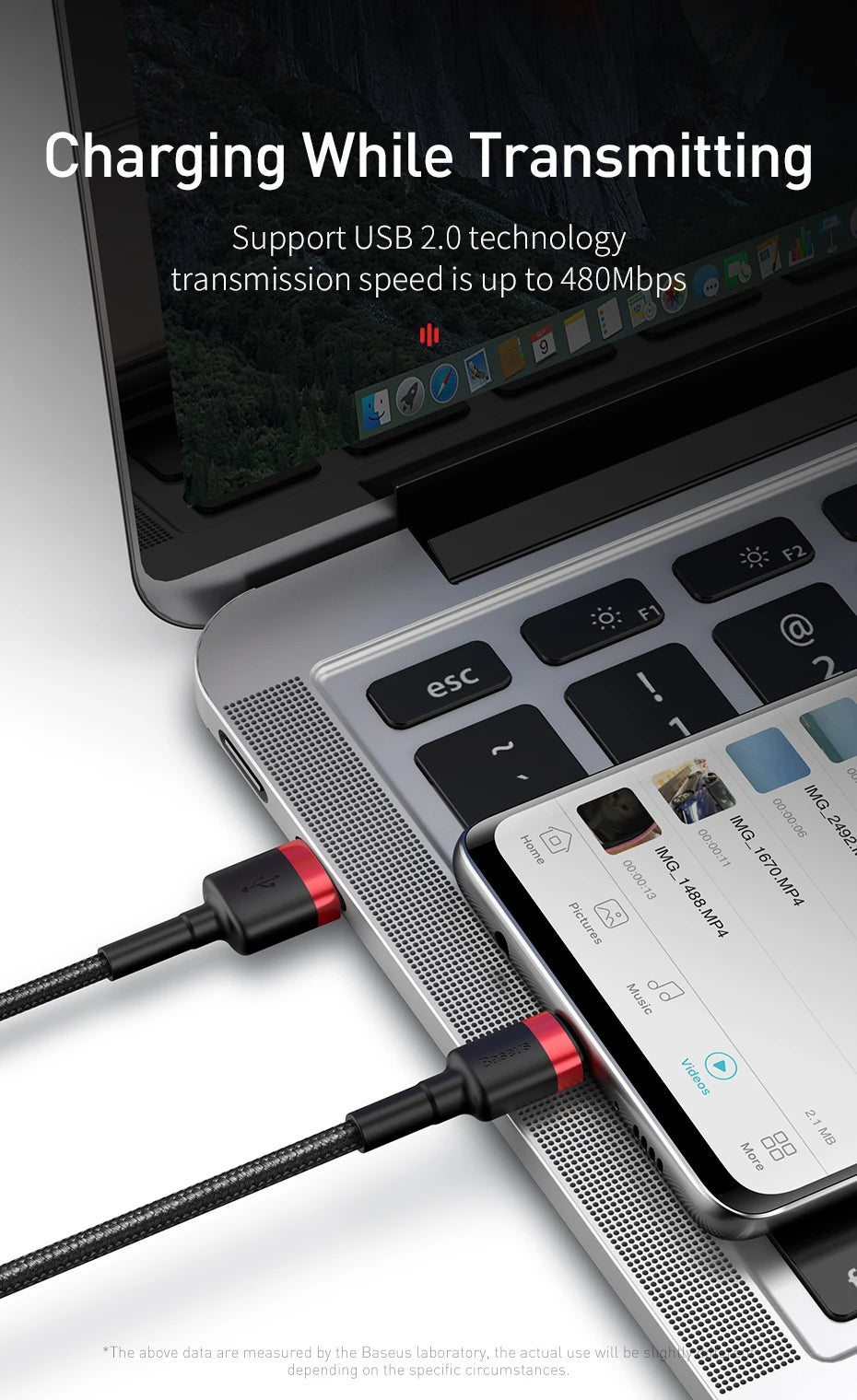 Baseus USB‑C Hızlı Şarj Kablosu Type‑C Cihazlar İçin