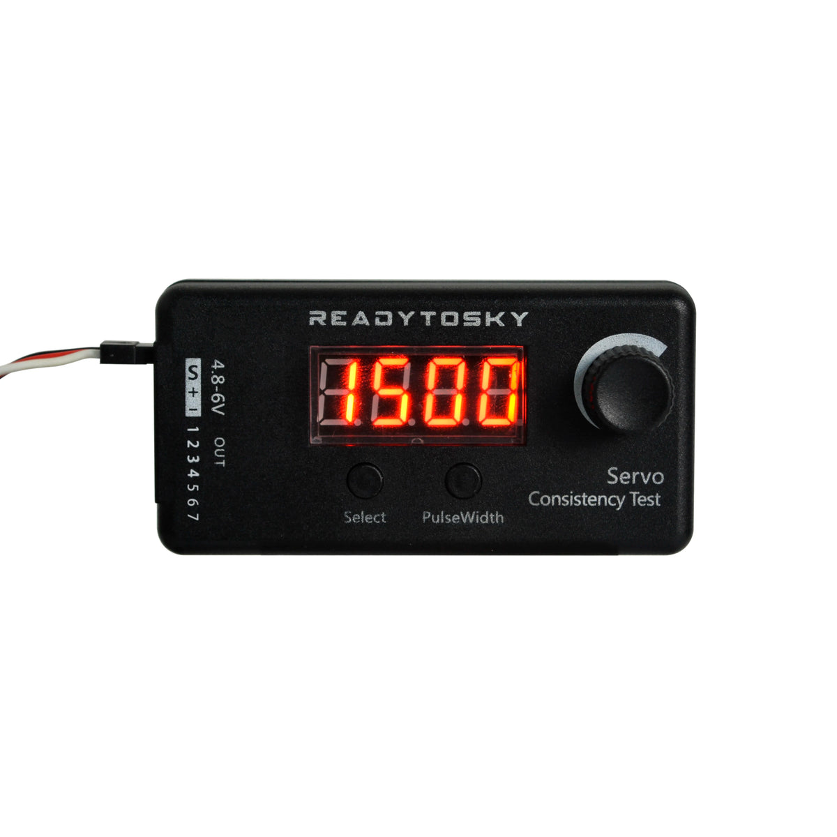 Digital RC Servo & ESC Tester, 4.8–6V with Pulse Display