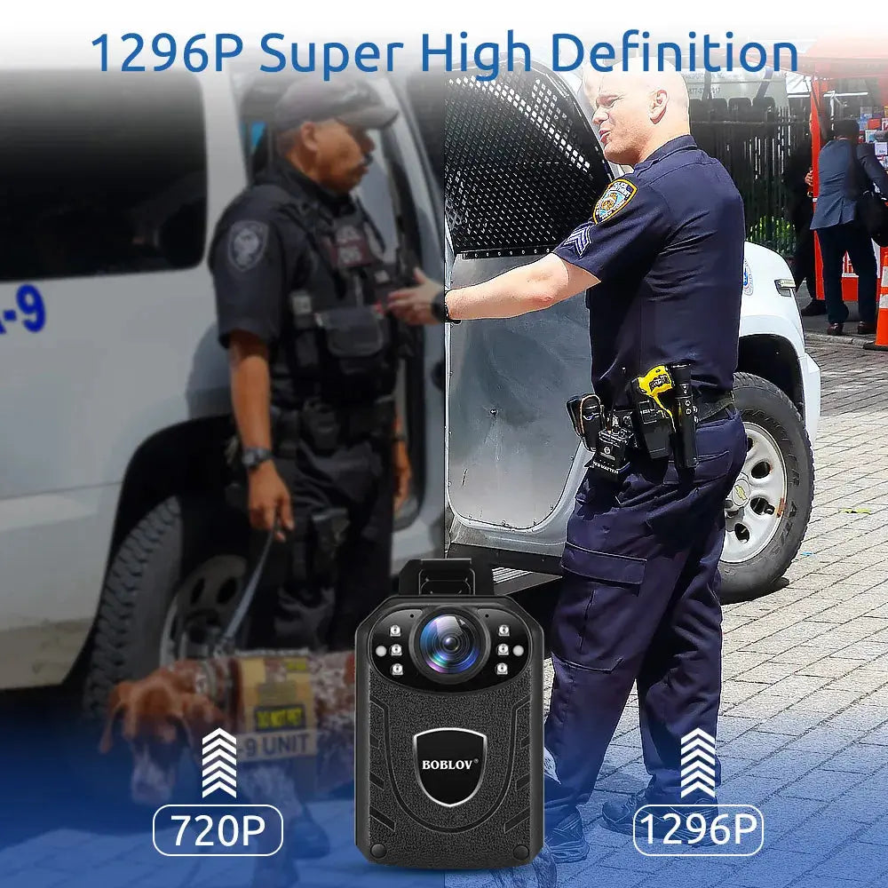Boblov KJ21 Body Worn Mini Camera Police HD 1296P DVR Video Recorder Security Cam 170 Degree IR Night Vision Mini Camcorders Spy-shop.com