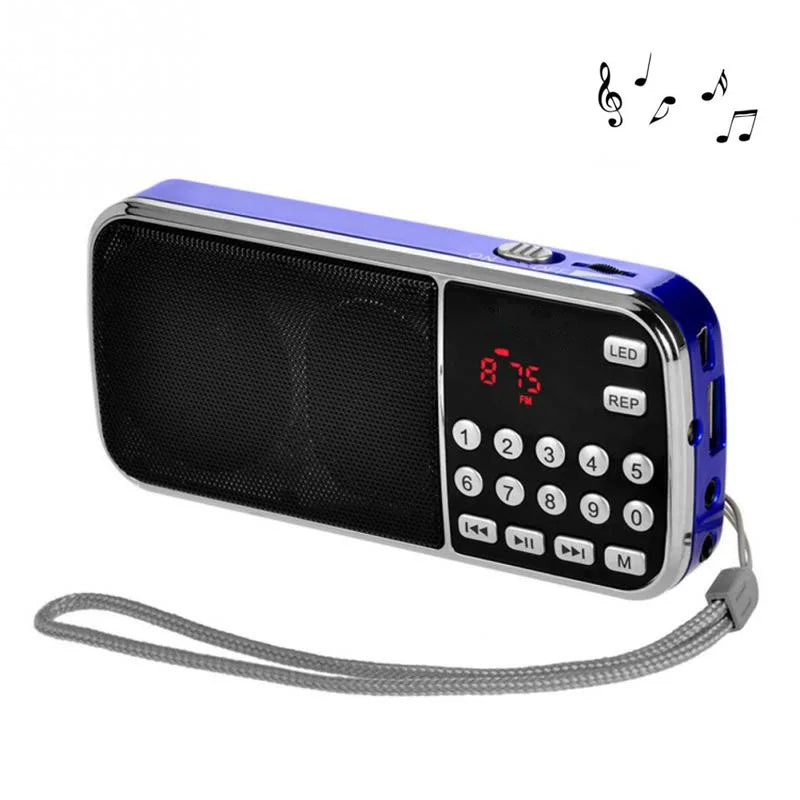 Přenosný MP3 a FM reproduktor se svítilnou