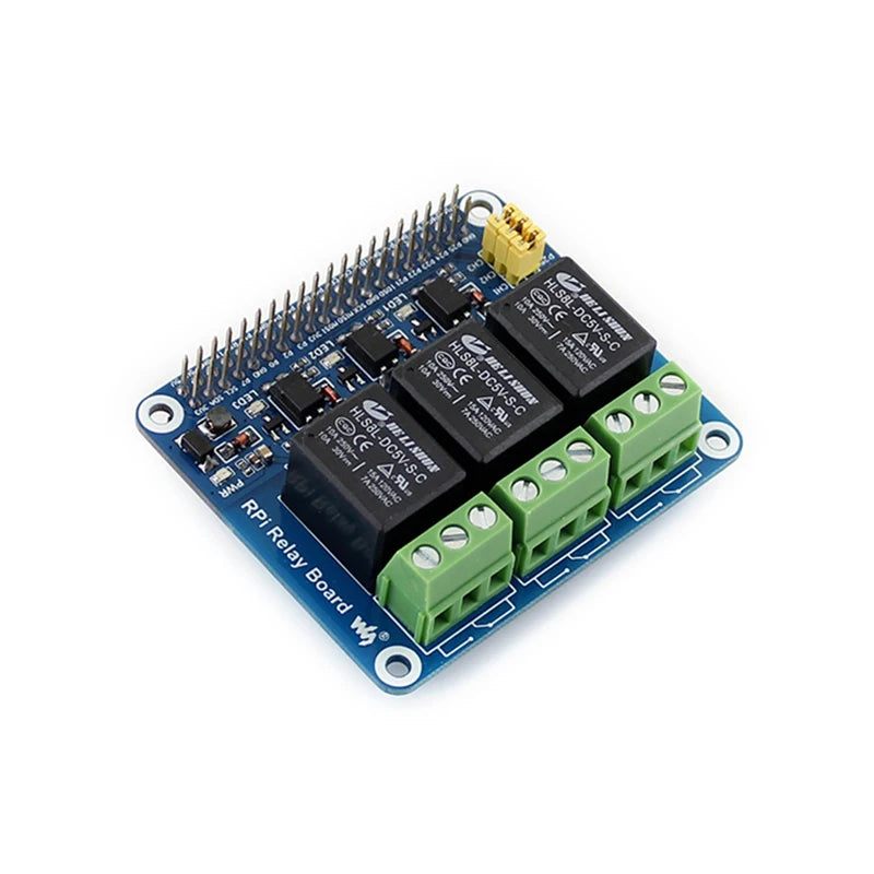 3-kanavainen relekortti Raspberry Pi 4B-, 3B+- ja 3B-malleille