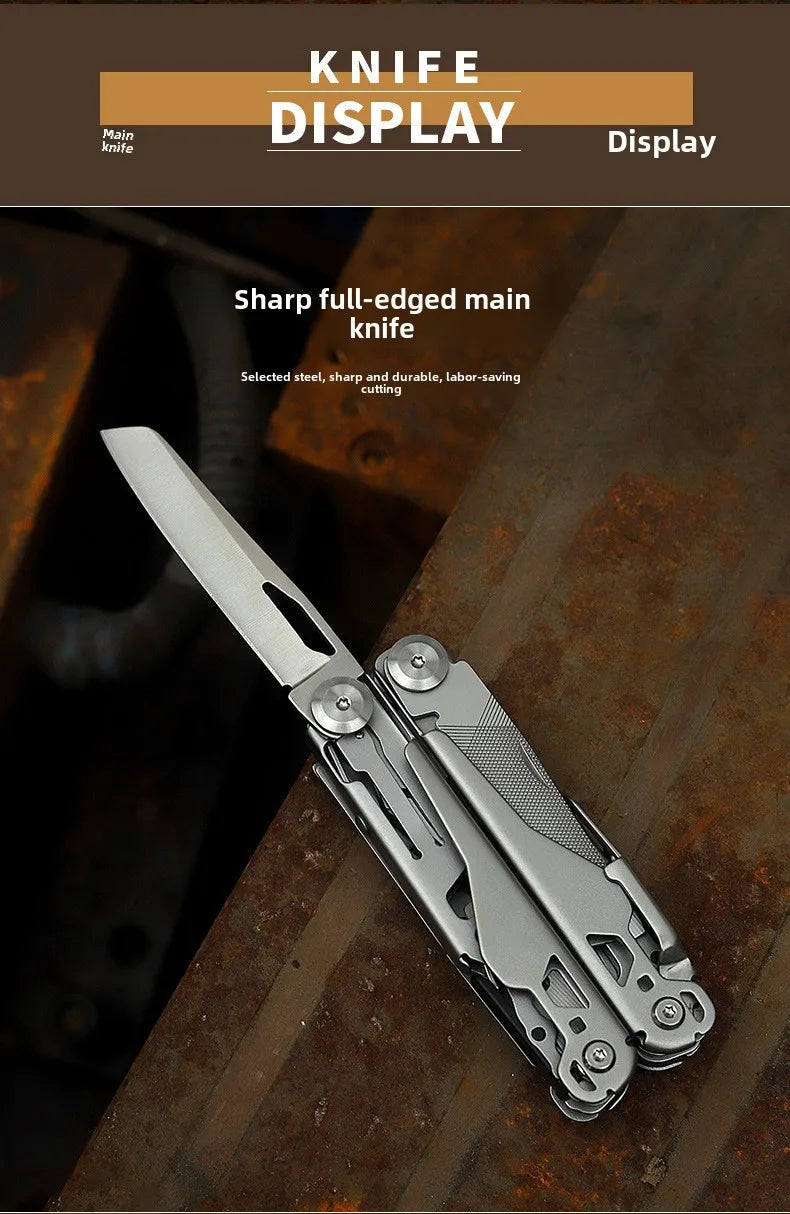 Folding Stainless-Steel Pliers Multitool