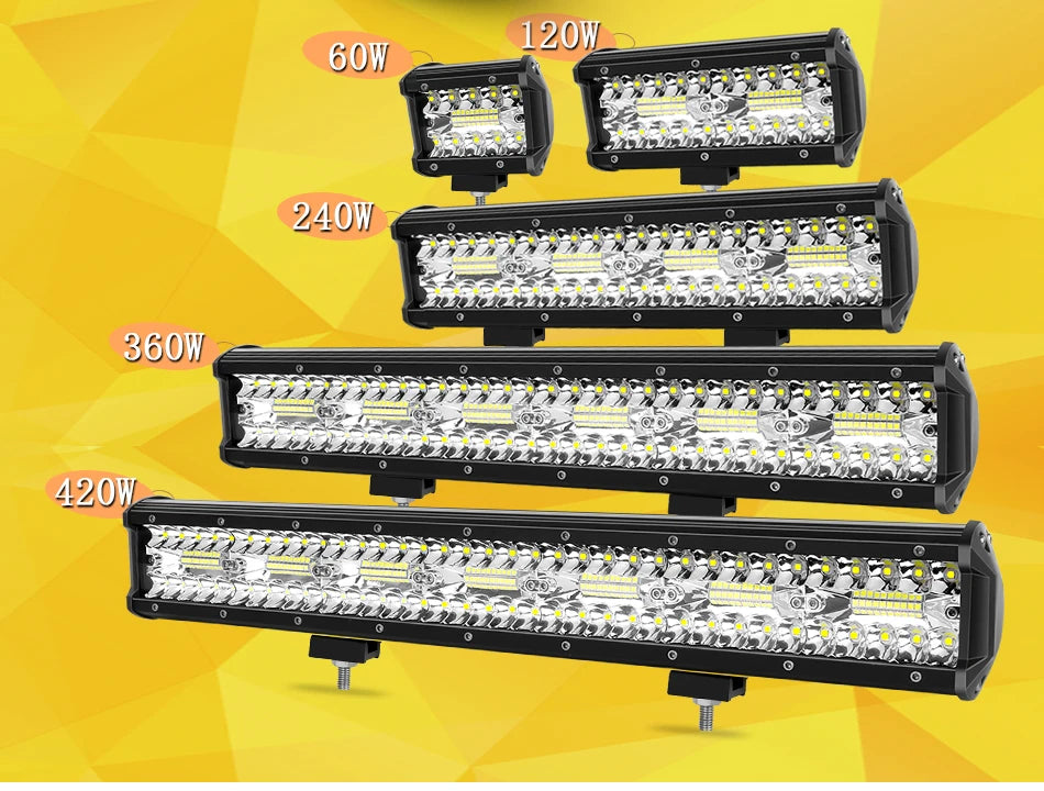 Tripcraft LED Panel LED Bar 4-28 Inch LED Light Bar LED Pod Lights Combo Beam for Car Tractor Boat OffRoad 4x4 LED Light Bar