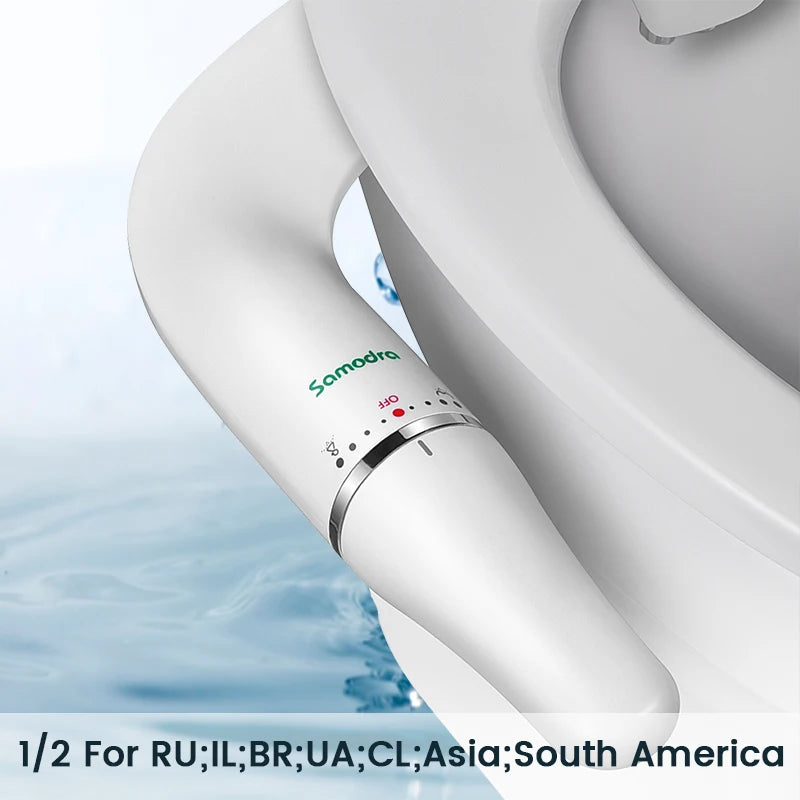 Ultra-Slim Toilet Bidet Attachment with Adjustable Water Pressure