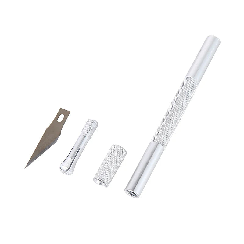 Cuchillo para manualidades de metal: opciones de mango y kit