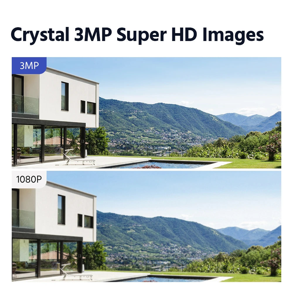 FHD 3MP IP Weatherproof Bullet Security Camera System