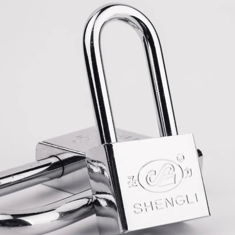 Lucchetto con chiave in acciaio inox e quattro chiavi