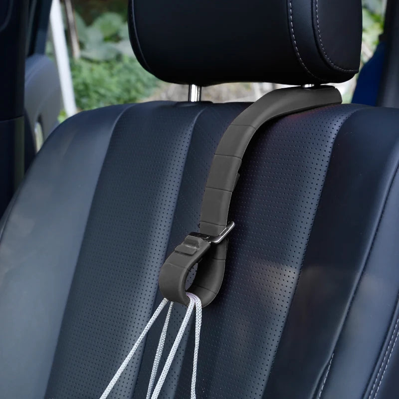 Silicone Car Headrest Hook for Handbags and Bags