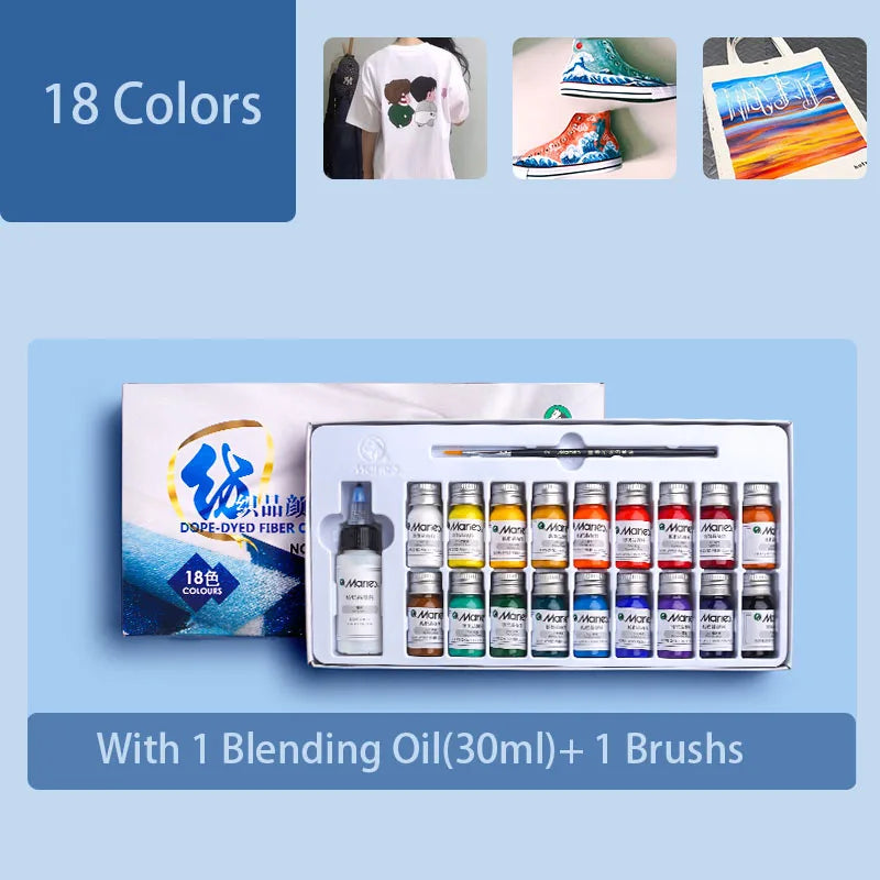 Marie's Permanent Fabric Paint Set