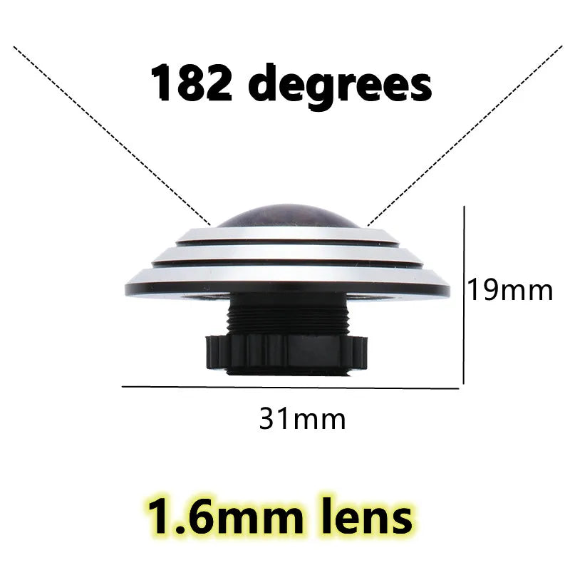5MP Wide Angle CCTV Lens 1.66mm 1.78mm 2.1mm