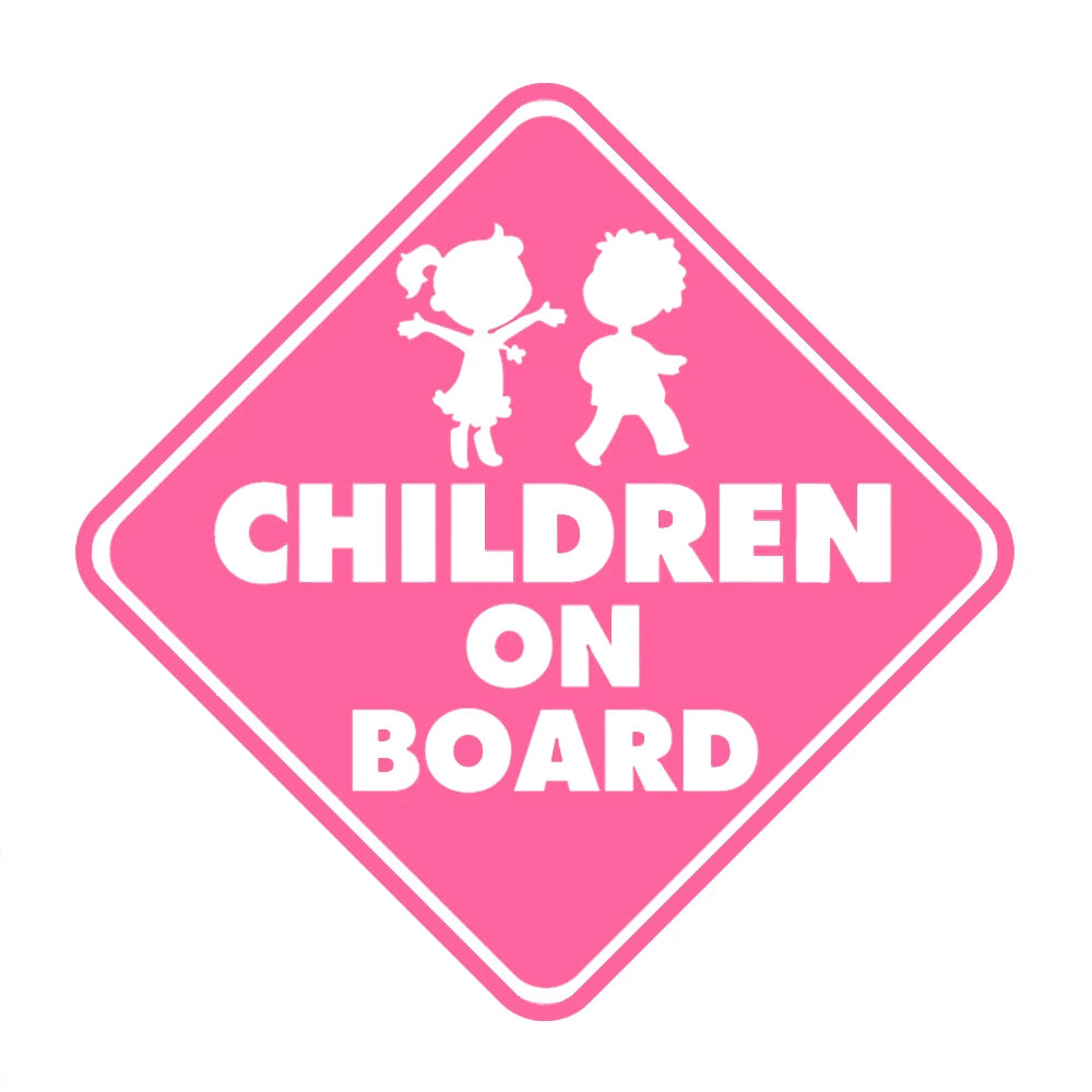 Kinder an Bord Auto-Aufkleber – Diamantendesign
