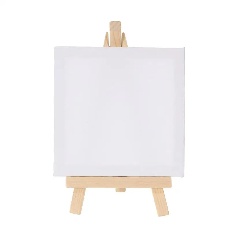 12pcs Artists 5-Inch Mini Easel & 3×3-Inch Canvas Set