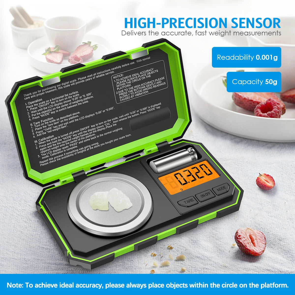 0.001g Precision Mini Digital Scale 50g Jewelry & Kitchen Scale