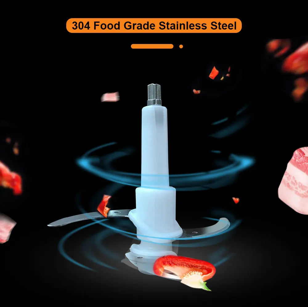 2-Speed 500W Stainless Steel 2L Electric Chopper