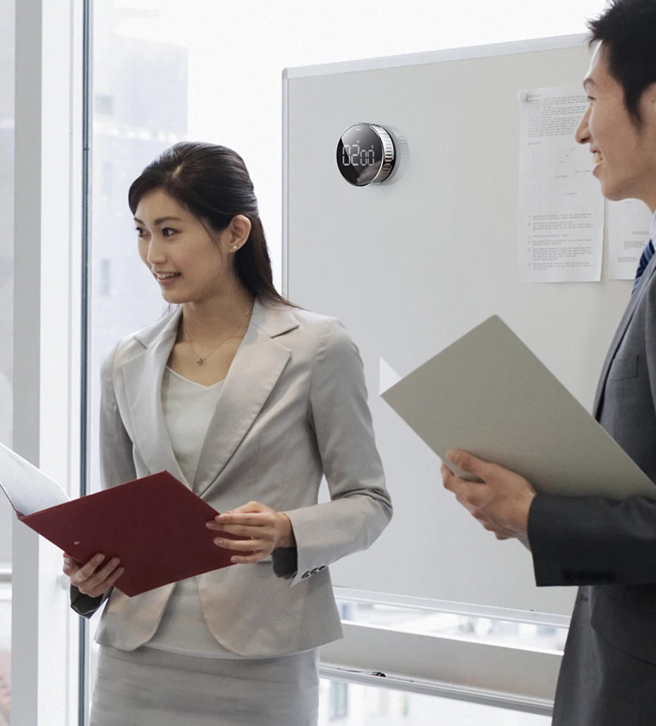 Baseus Magnetic Kitchen Timer Digital Timer Manual Countdown Alarm Clock Mechanical Cooking Timer Cooking Shower Study Stopwatch